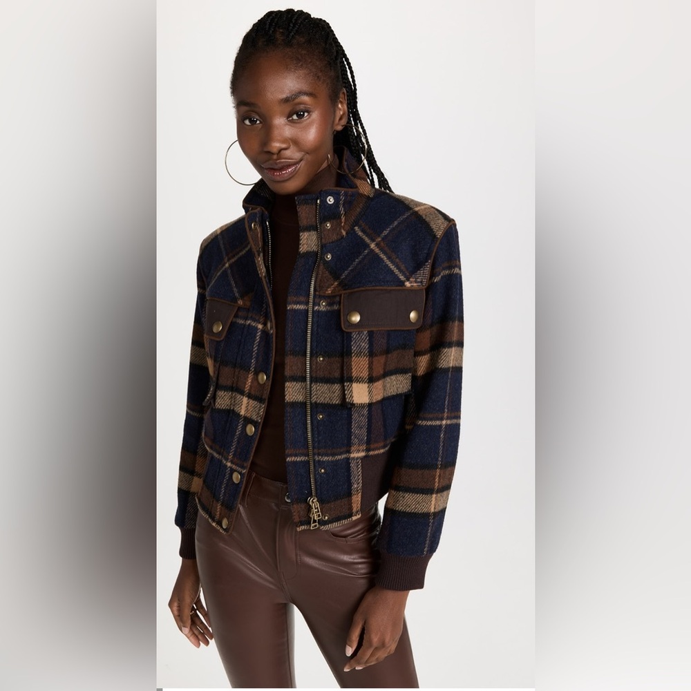 Veronica Beard Navy Multi Jadis Jacket - size 8